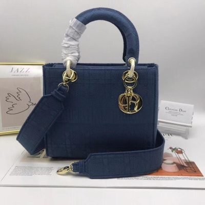 Christian Dior Lady D-Lite Cannage Embroidery Bags