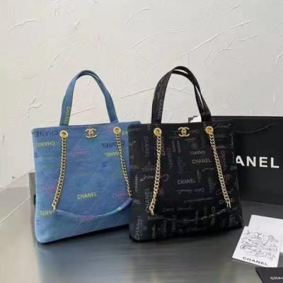 Chanel Denim Tote Bag For Women