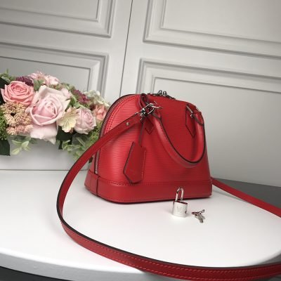 Louis Vuitton Alma BB EPI Handbag Red