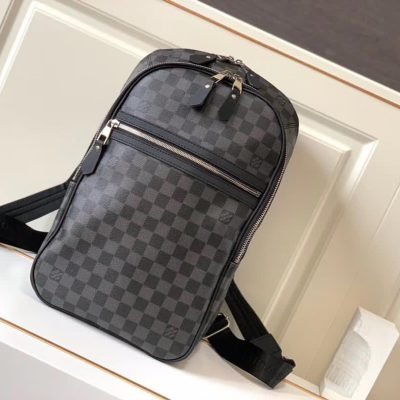 Louis Vuitton Damier Ebene Backpack for Men Black