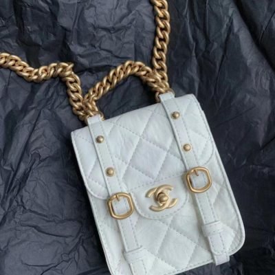 Chanel Leather Phone Holder