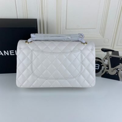 Chanel Classic Double Flap 25 Shoulder Bag White