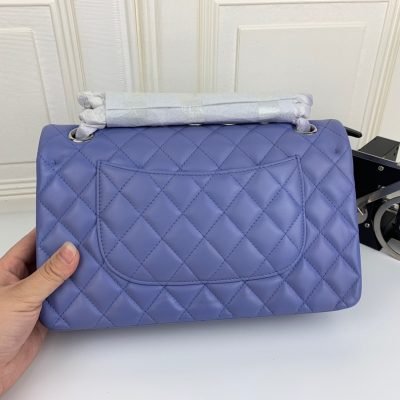 Chanel Classic Double Flap 25 Shoulder Bag Purple