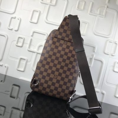 Louis Vuitton Avenue Sling Bag Damier Graphite Brown