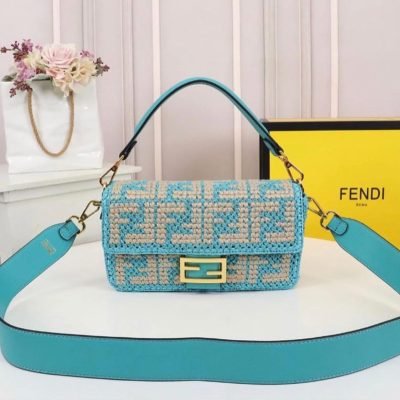 Fendi Baguette Embroidered Bags For Women