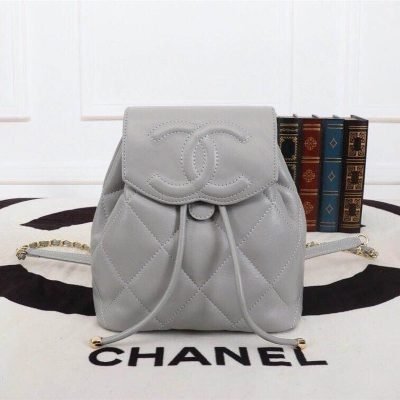 Chanel Mania Backpacks with Big CC Logo