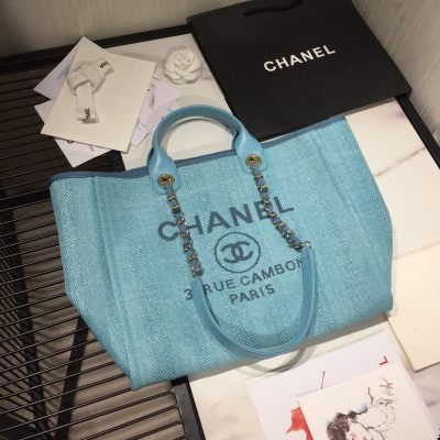 Chanel Tote Canvas Deauville Collection