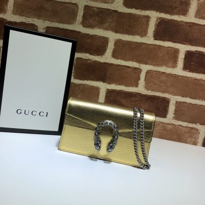 Gucci Dionysus Shiny Leather Shoulder Bag