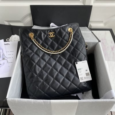 Chanel Leather Shoulder Bag - Shopping Tote Bag